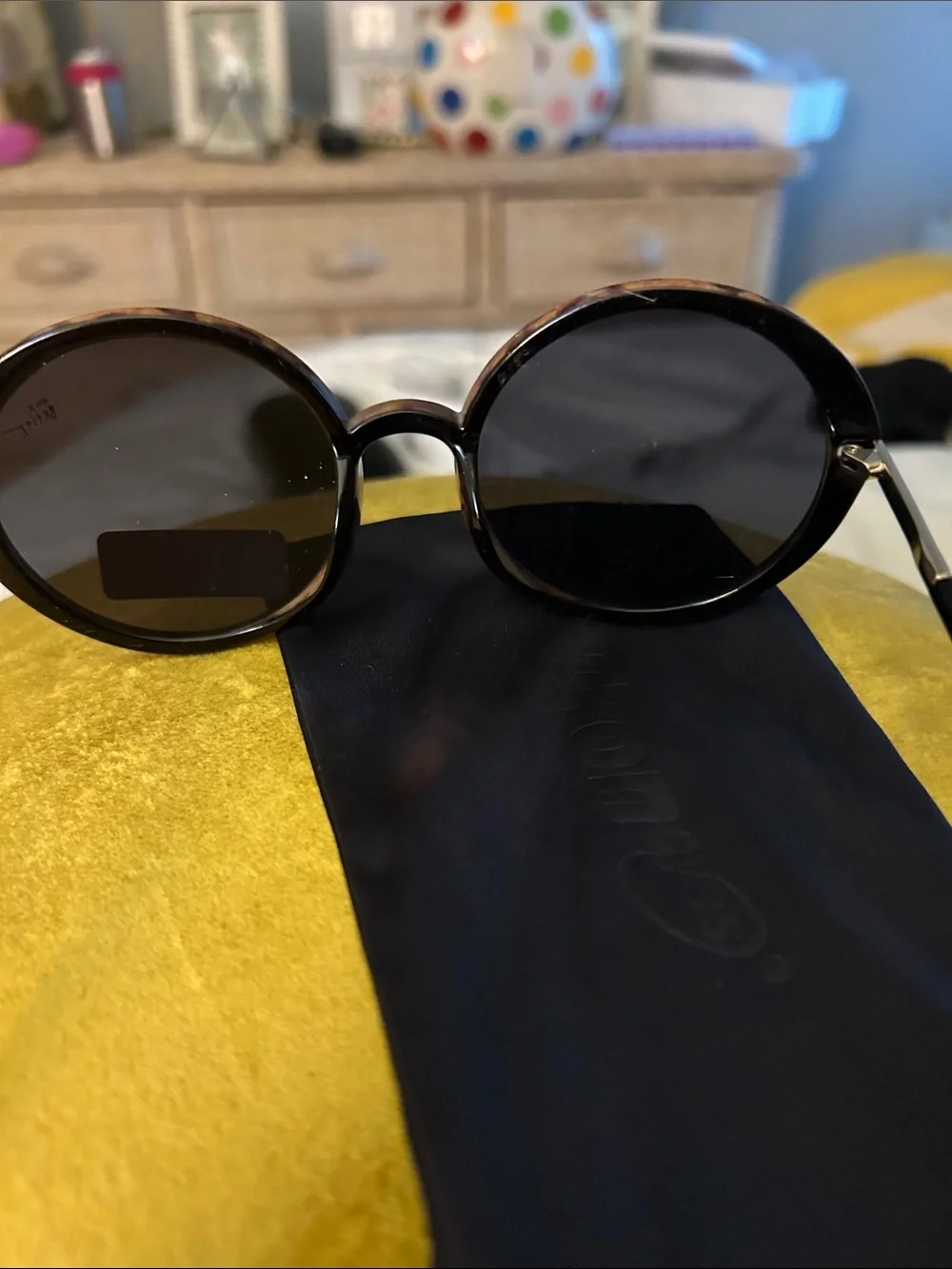 Betsey Johnson Tortoiseshell Round Women’s Sunglasses